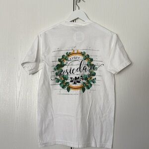 Rosie Daze White Graphic Pocket T-Shirt